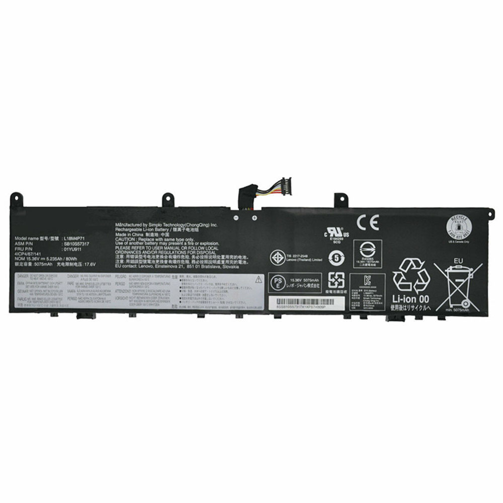 Batería para Lenovo ThinkPad P1 2019 20QT000RGE