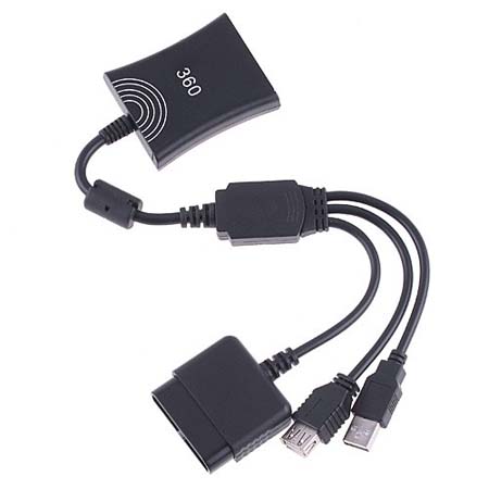PS2 To PS3 Xbox 360 Controller Converter Adapter Cable