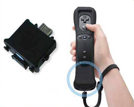 Black Wii Motionplus Motion Plus voor Nintendo Wii