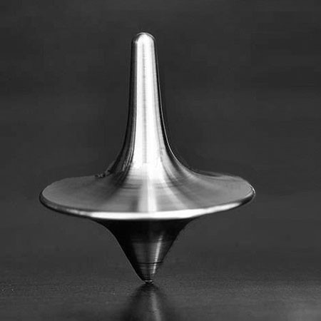 Zinc Alloy Silver Inception Totem Accurate Spinning TOP