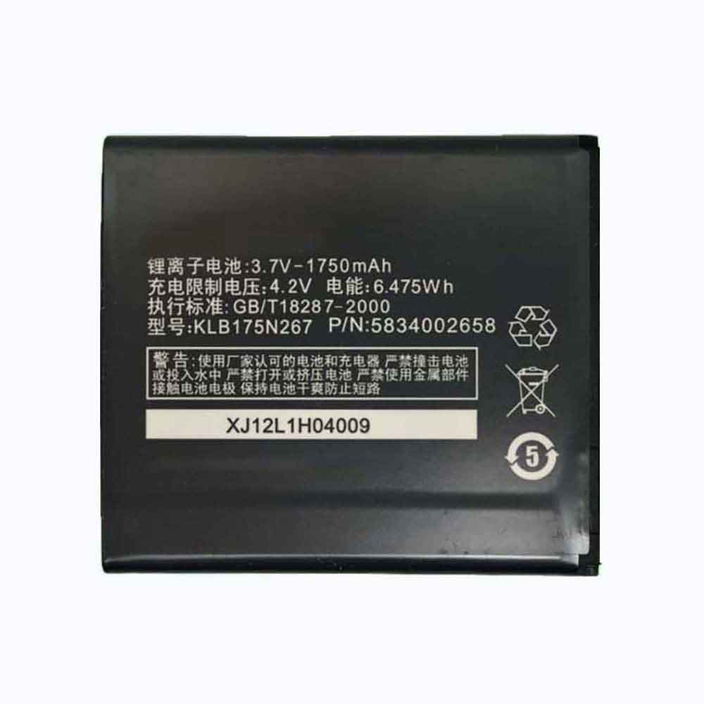 KLB175N267  bateria