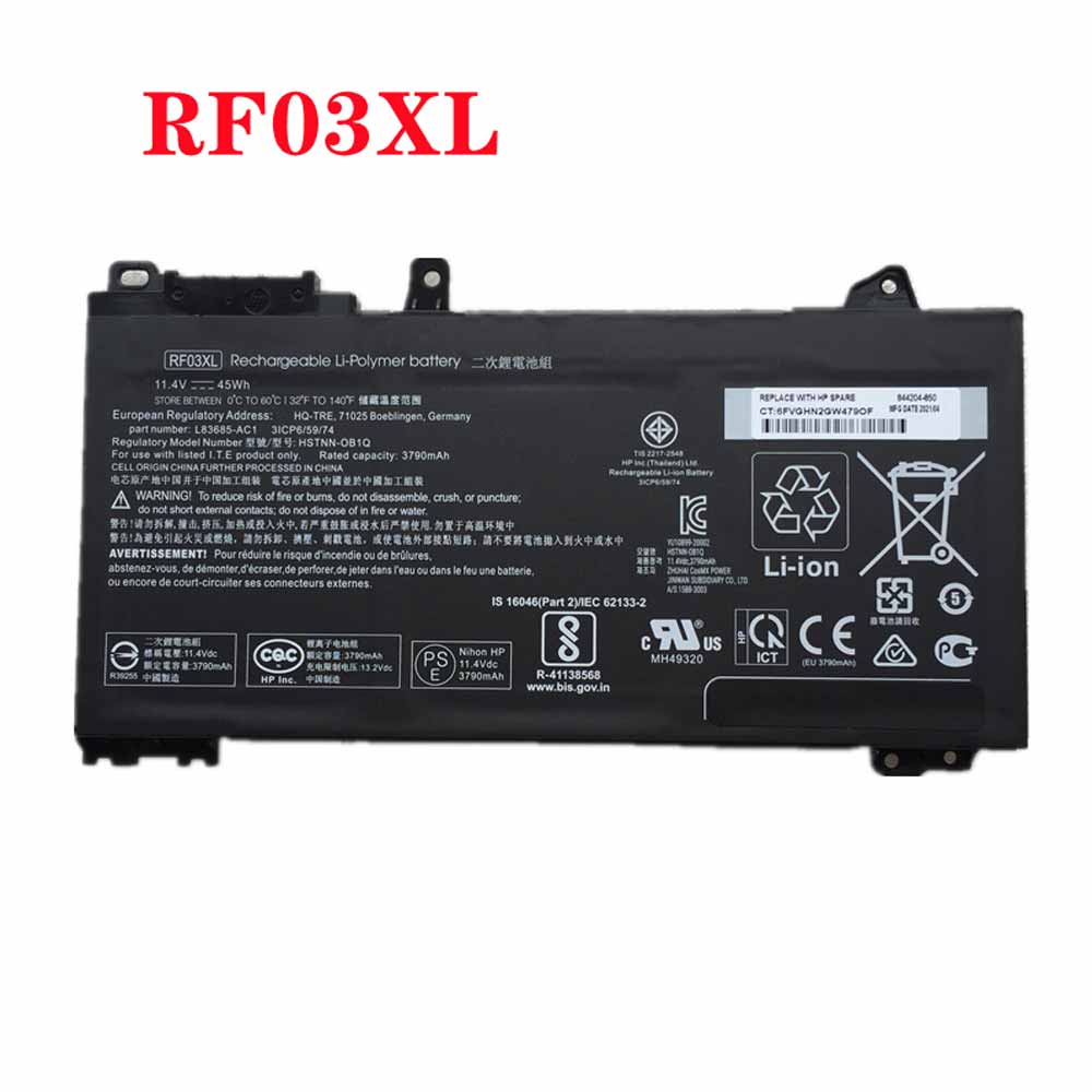 RF03XL laptop accu's