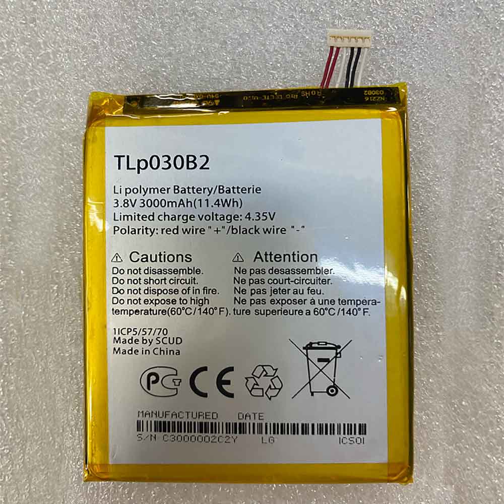 TLp030B2 batería