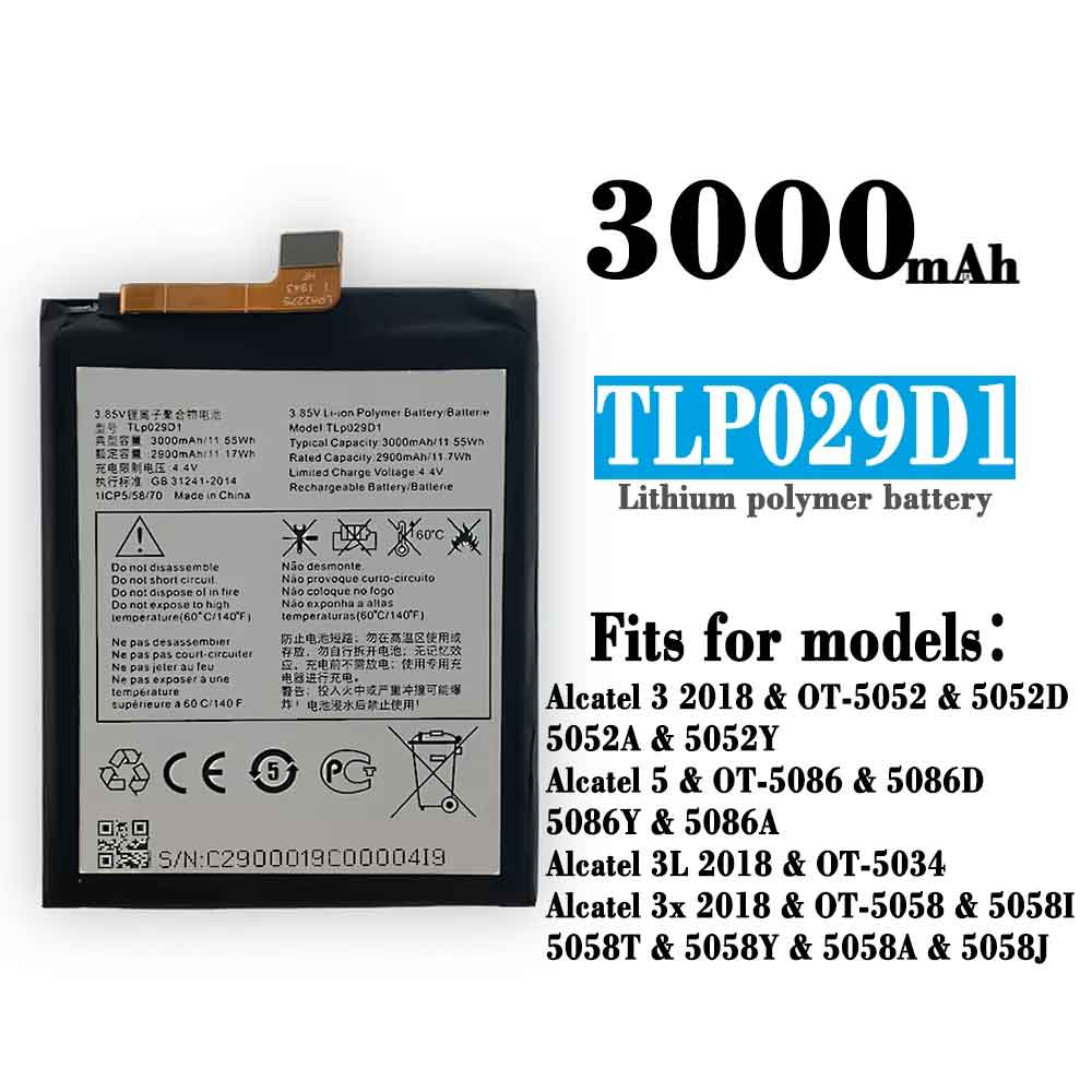 TLP029D1 batería