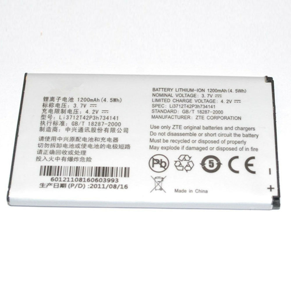 Batería para ZTE Li3712T42P3h734141