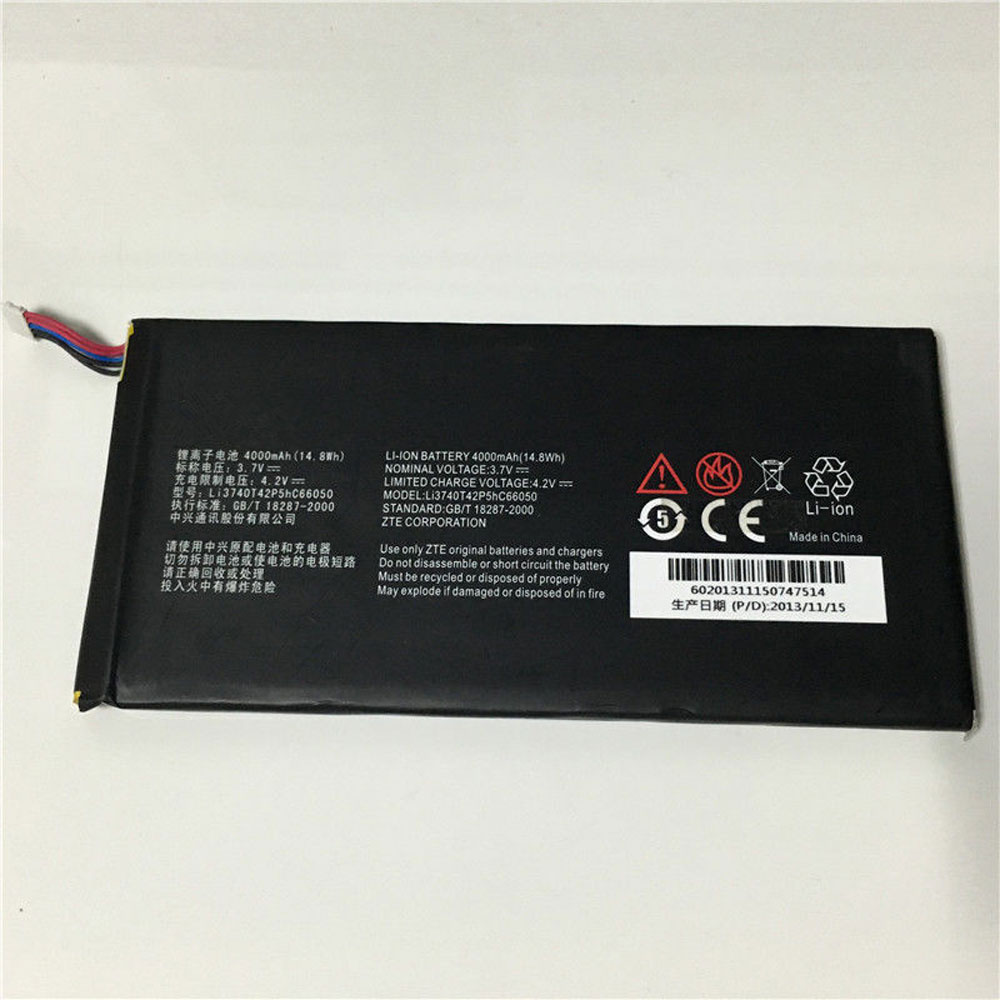 Batería para ZTE Li3740T42P5hC66050 